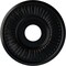 Ekena Millwork Berkshire Ceiling Medallion (Fits Canopies up to 7"), 15 3/4"OD x 3 7/8"ID x 3/4"P, Jet Black CM15BEBLF - alternate 1